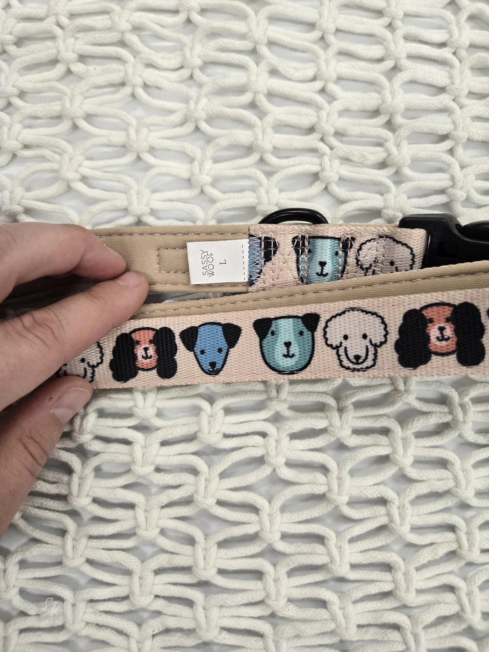 Sassy Woof Pastel Pattern Dog Collar - Pink